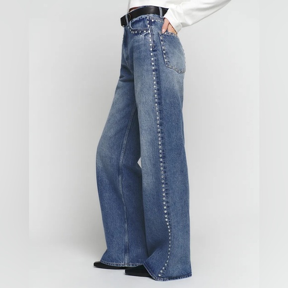 NWT Reformation Cary High Rise Slouchy Wide Leg Jeans - Picture 1 of 9